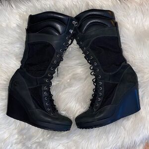 Timberland Y2K Women's Black Wedge Boots